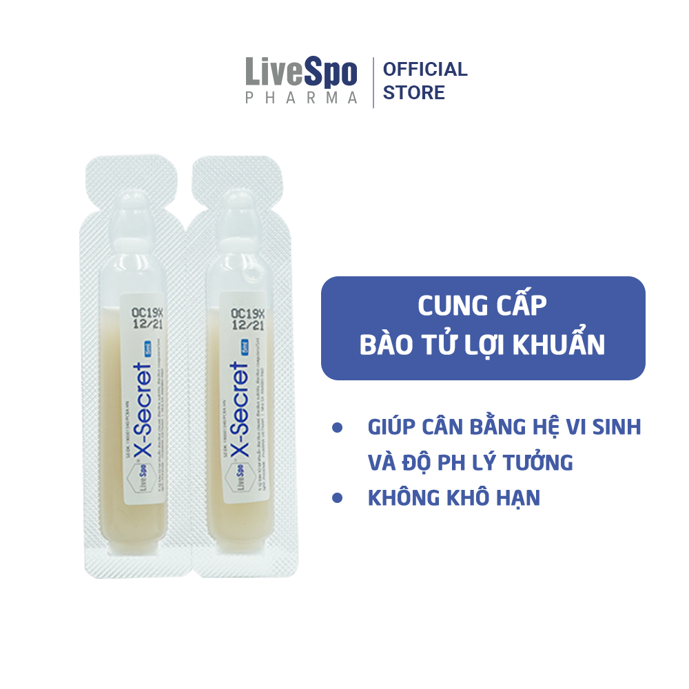 LiveSpo XSECRET dạng xịt - Chăm sóc và bảo vệ phụ nữ hằng ngày (Hộp 4 ống x 5ml)