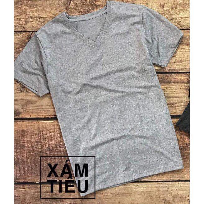 ÁO PHÔNG THỂ THAO NAM CỔ TIM CHẤT COTTON THUN LẠNH ĐẸP NHIỀU MÀU FULL SIZE