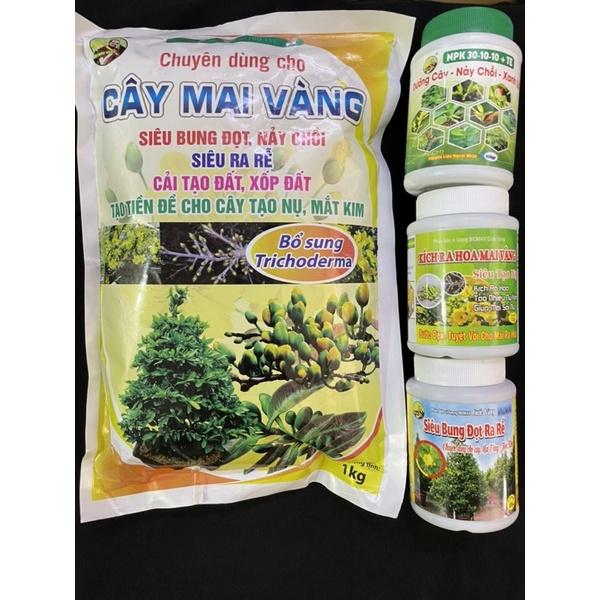 Set phân kích ra hoa Mai vàng và cây Đào dưỡng nụ kim, dưỡng cây mai tết