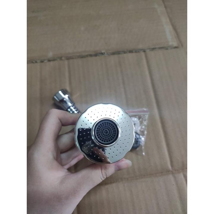 Đầu vòi nước rửa chén 2 chế độ tăng áp xoay 360