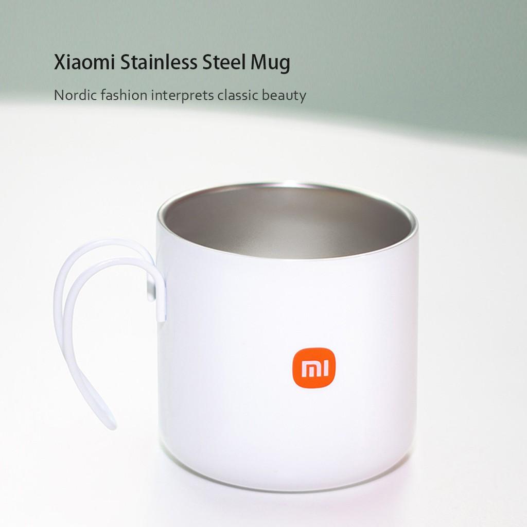 Cốc Xiaomi Youpin Dùng Uống Cà Phê Bằng Thép Không Gỉ Hoạ Tiết Ghi Chữ Xiaomi 400ml Hàng nhập khẩu