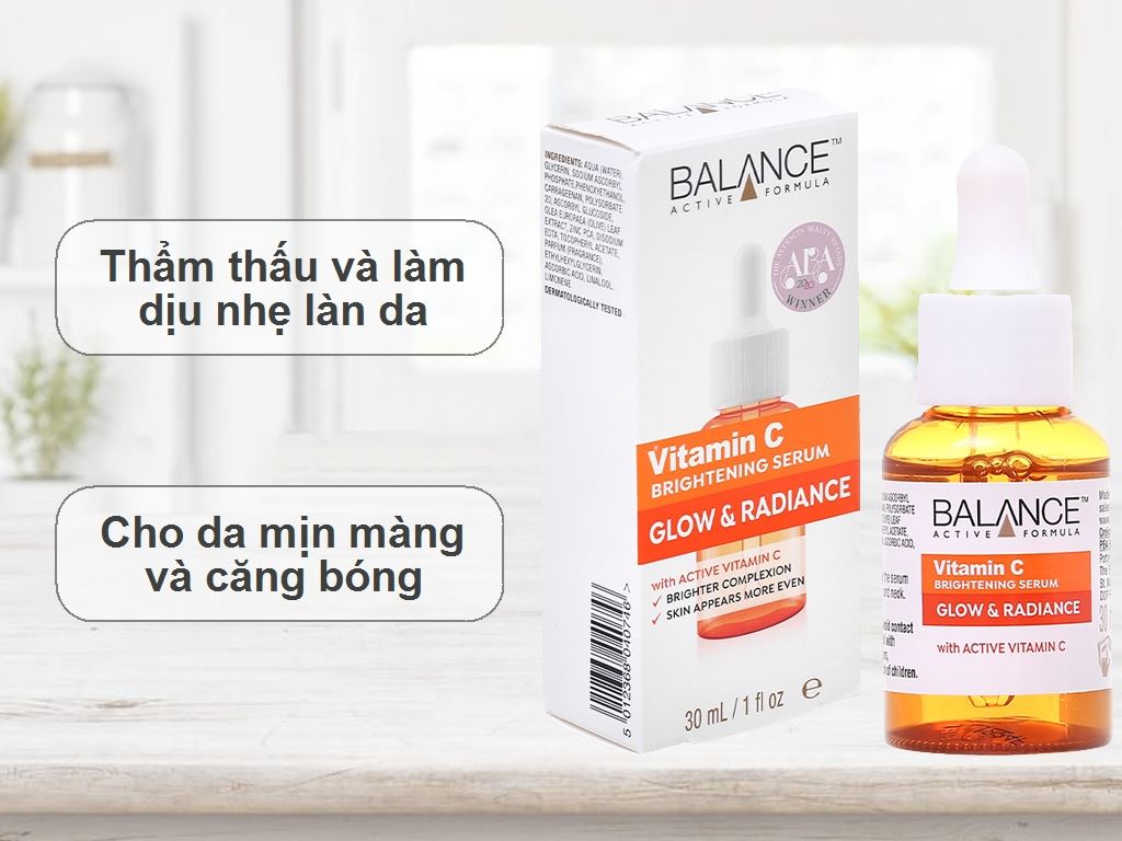 Serum dưỡng da Vitamin C, Hyaluronic, Niacinamide, Gold Collagen Balance Anh giúp sáng da, mờ thâm, dưỡng ẩm, trẻ hóa da - OZ Slim Store