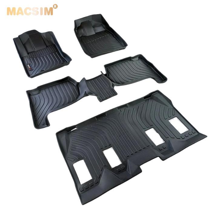 Thảm lót sàn xe ô tô Toyota Rush 2017- nay Nhãn hiệu Macsim chất liệu nhựa TPE cao cấp màu đen