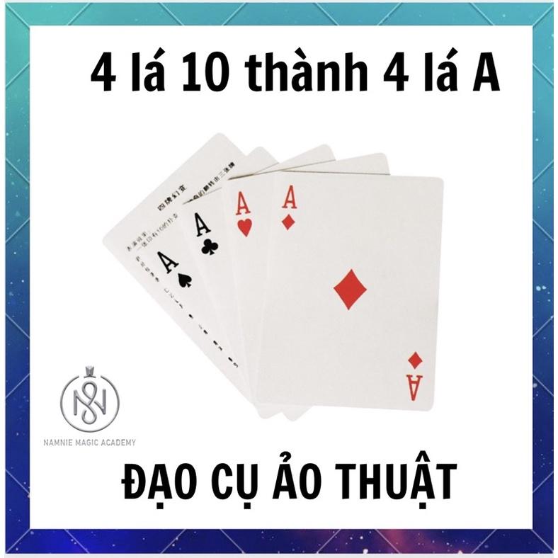 4 Lá Bài Ma Thuật - Đạo Cụ Ảo Thuật Bài - Dễ Dàng Sử Dụng, Hiệu Ứng Cao