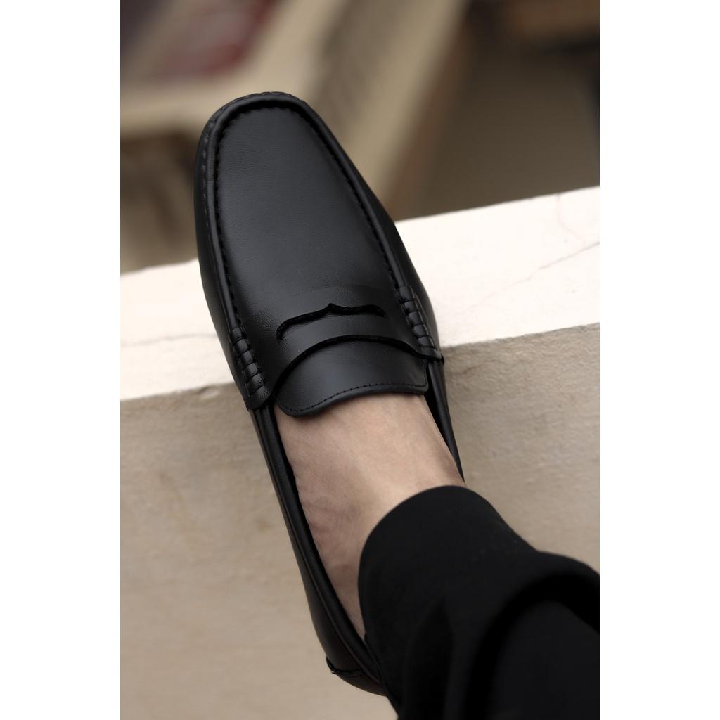 Giày Lười Nam Da Mềm , Giày Driver Shoes - Da Bò, Mã GK66.