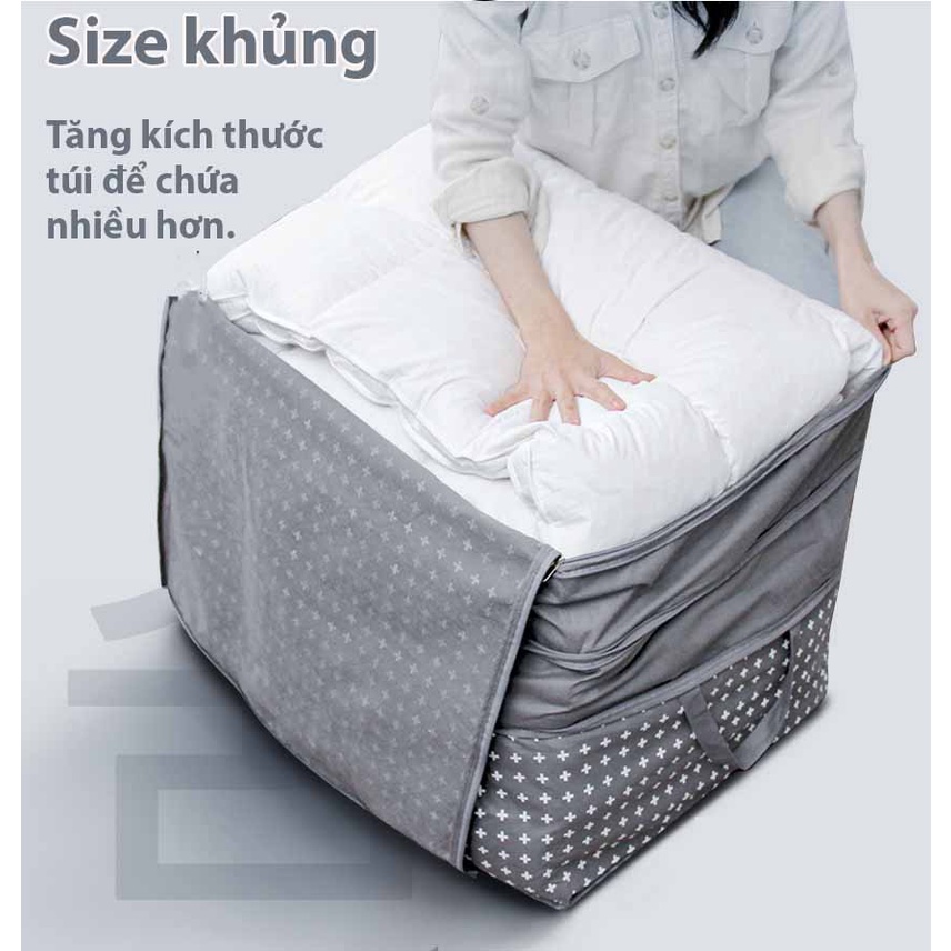 TÚI ĐỰNG CHĂN MÀN 3 TẦNG- SIZE KHỔNG LỒ