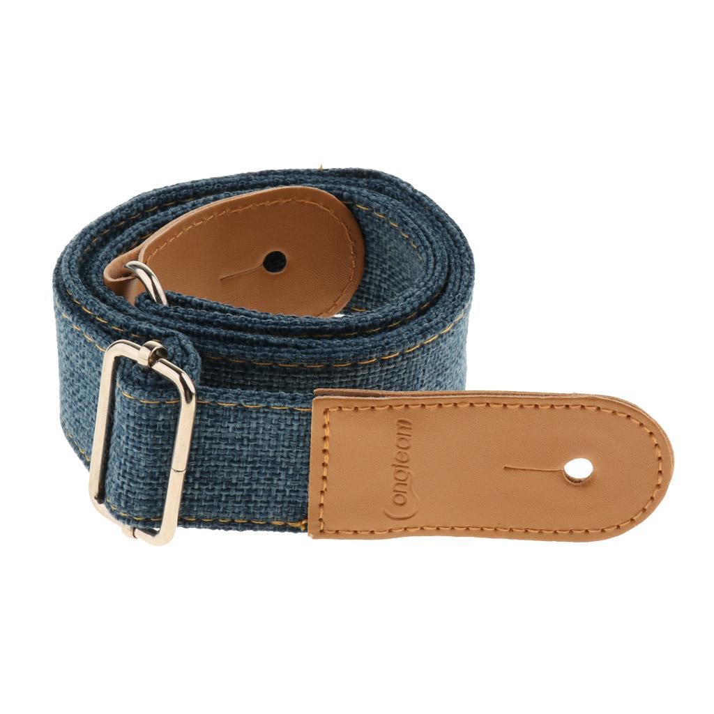 Adjustable Ukulele Strap Belt with PU Leather Ends for  Guitar -