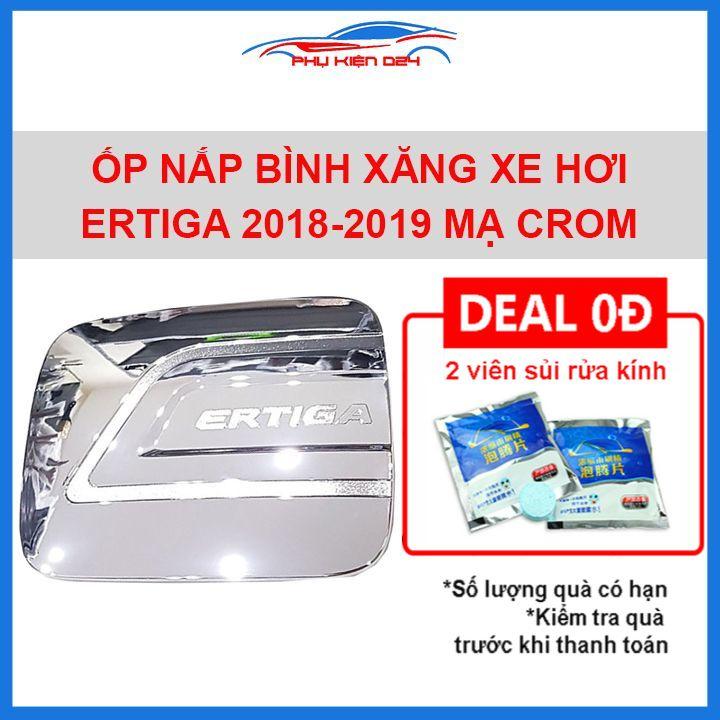 Ốp nắp bình xăng Ertiga 2019-2020 mạ crom chống trầy trang trí ô tô