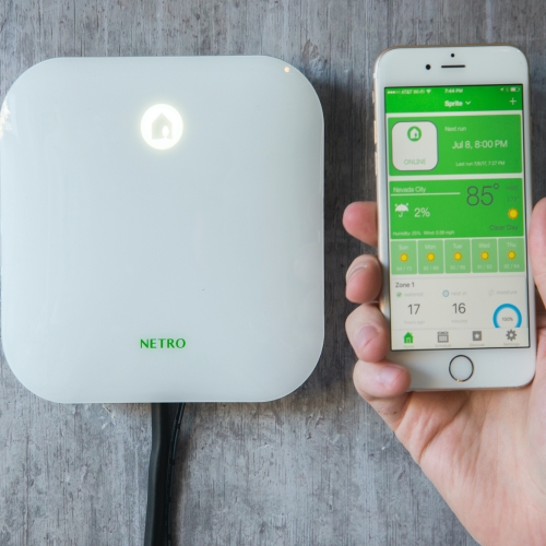 Hộp điều khiển tưới cây tự động cao cấp thông qua van điện từ bằng wifi hỗ trợ app với 12 kênh sprite không dây của Netro Mỹ rất cao cấp và thẩm mỹ