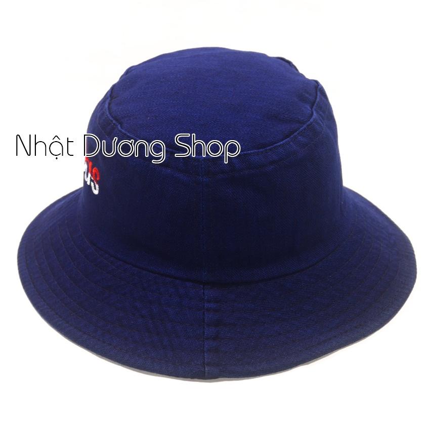Nón thời trang, mũ BUCKET chữ -vải JEAN cao cấp thời trang cực đẹp