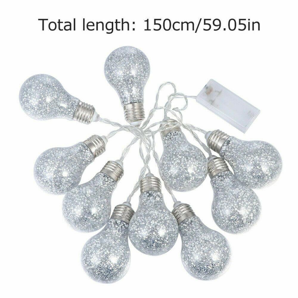 Dây Đèn LED 1.5m Gắn Bóng Đèn Lấp Lánh Trang Trí Giáng Sinh Đa Dụng