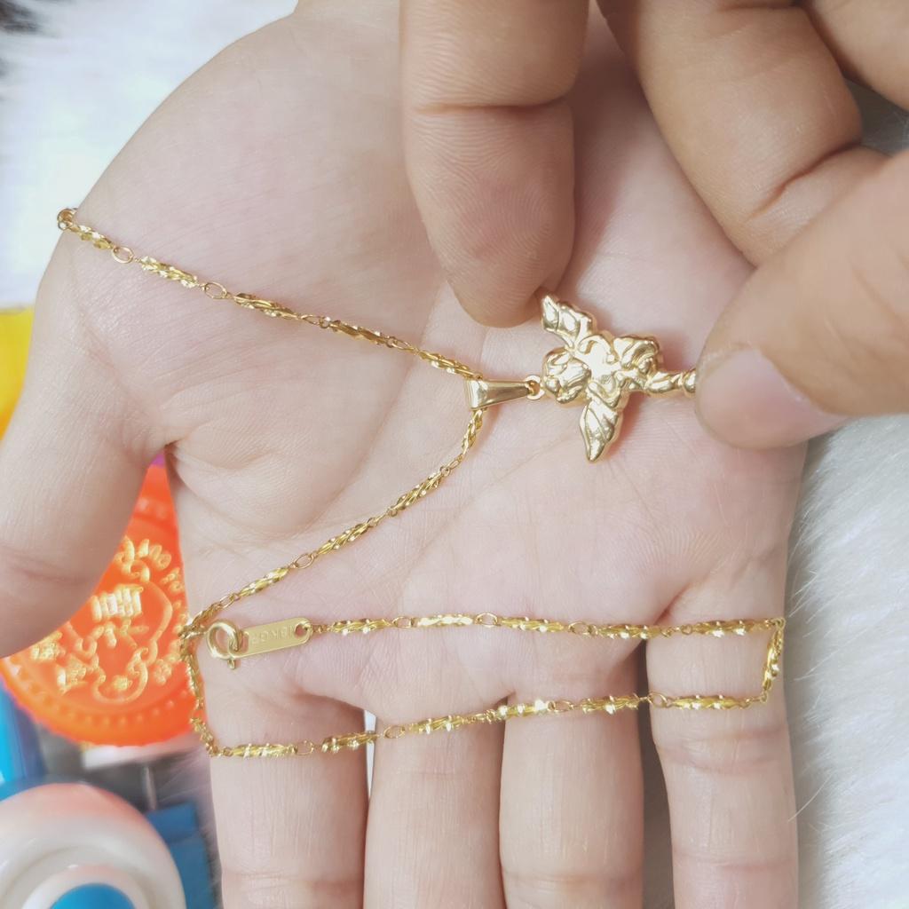 Dây Chuyền Trúc Thiên Thần Titanium Cao Cấp-Dùng lâu dài tắm rửa thoải mái không đen