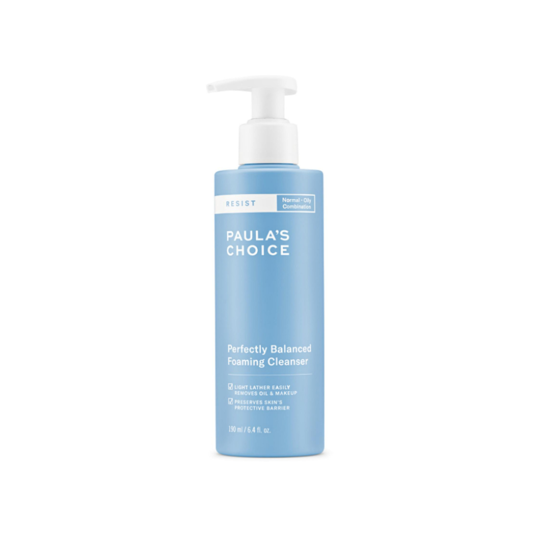 Sữa rửa mặt cân bằng da Paula's Choice Resist Perfectly Balanced Foaming Cleanser 190ml (Nhập khẩu)