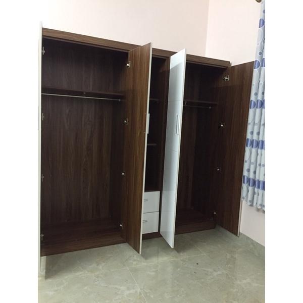 Tủ gỗ MDF có kệ trang trí siêu đẹp