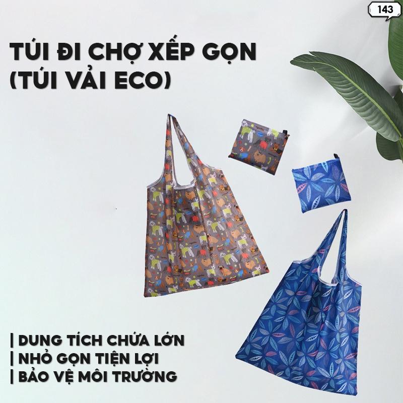 Túi Đi Chợ Xếp Gọn Túi Xếp Môi Trường Tái Sử Dụng Được Nhiều Lần Chất Liệu Polyeste NGẪU NHIÊN 143