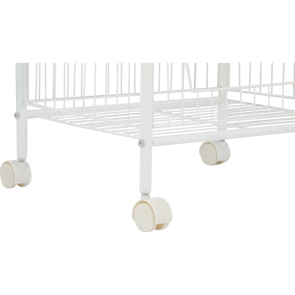 Kệ nhà tắm đa năng 4 tầng SPEED SHELF khung thép cao cấp sơn trắng kết hợp bánh xe di chuyển tiện lợi | Index Living Mall - Phân phối độc quyền tại Việt Nam