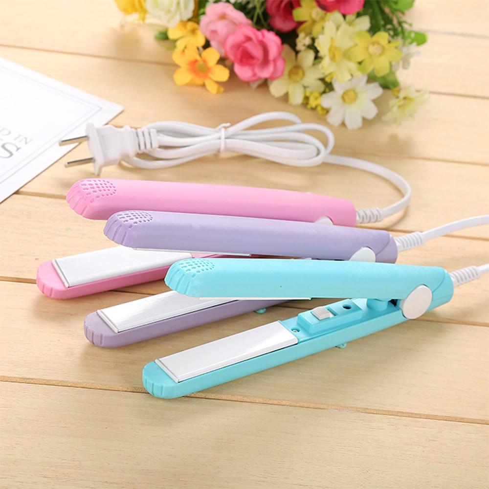 Bán Sỉ Máy Ép Là Duỗi Tóc Cute - Mini Một Màu - Kẹp Tạo Kiểu Tóc