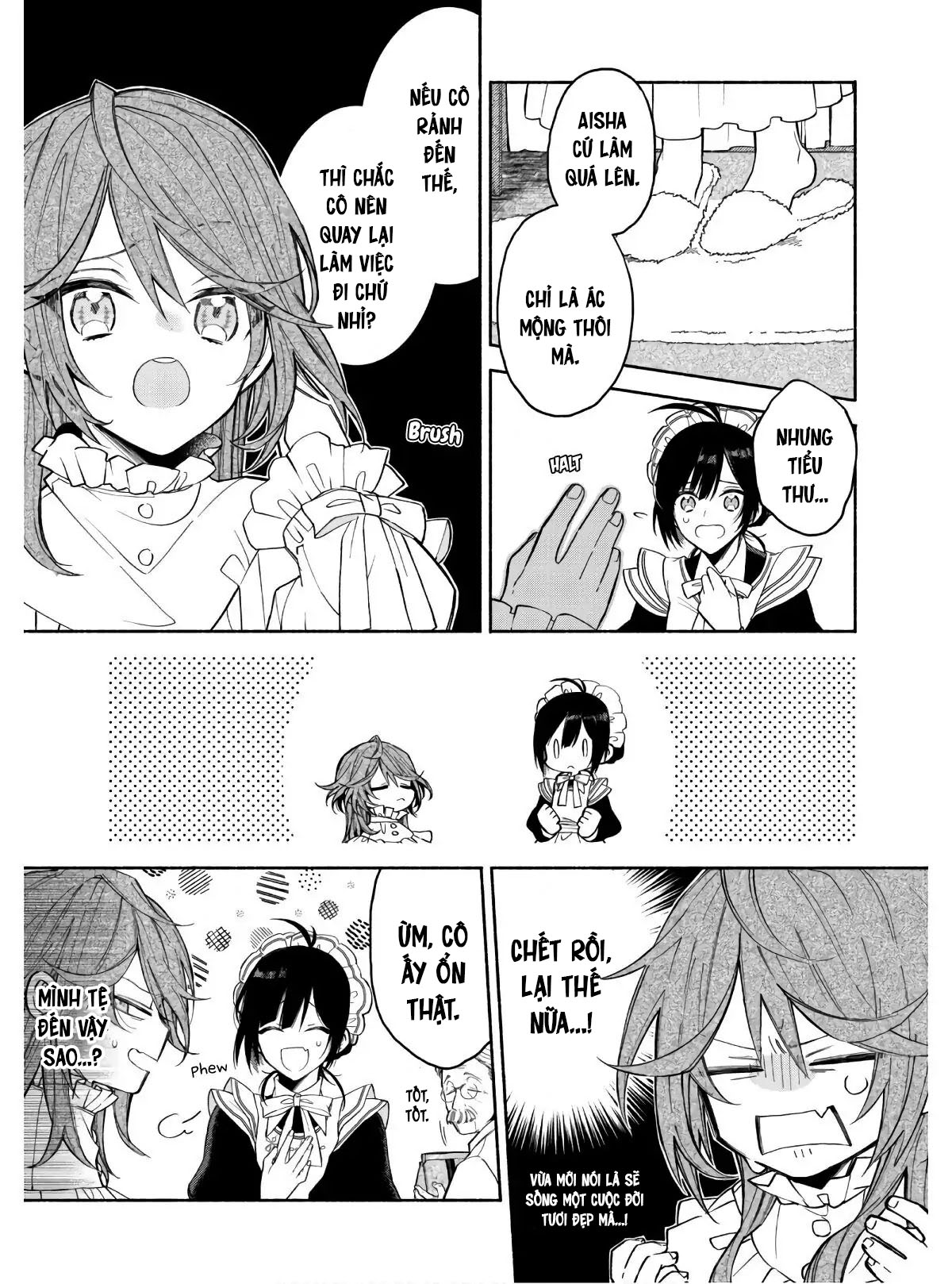 vì đã trở về thân phận ác nữ nên tôi nghĩ mình sẽ chạy trốn khỏi hoàng tử CHƯƠNG 1.2 12