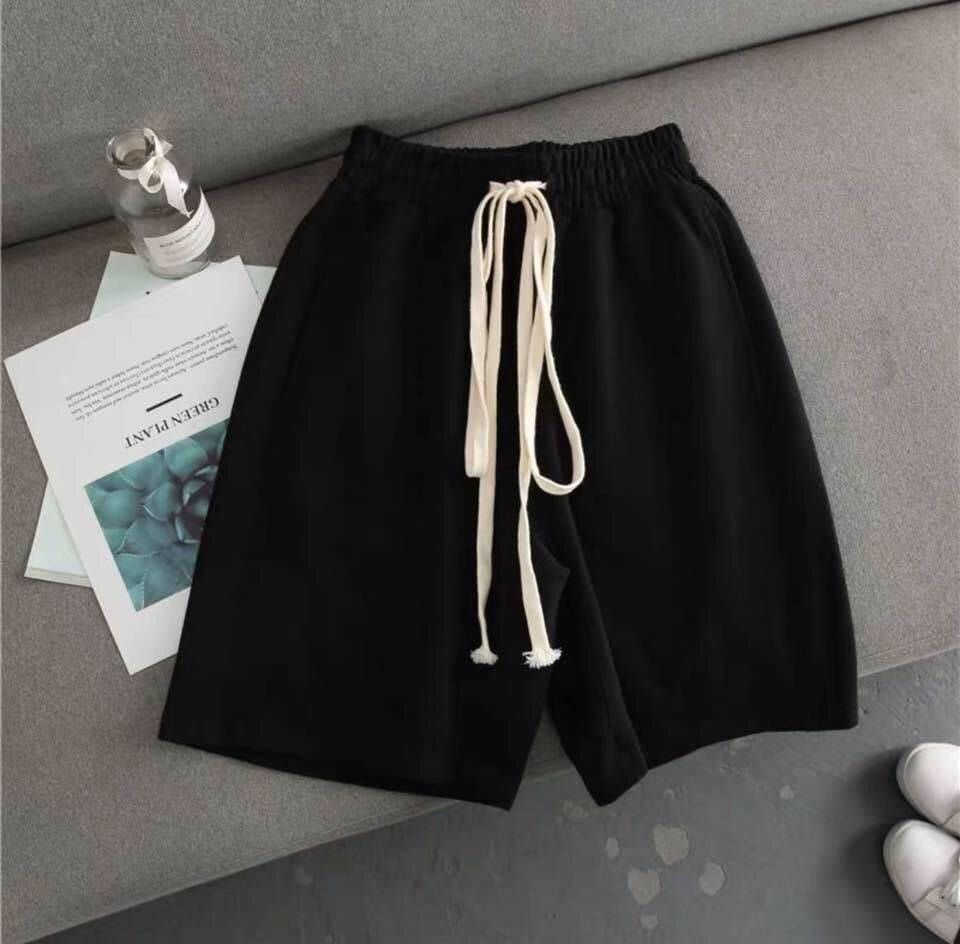 Quần Short Unisex Nam Nữ Dáng Lửng Trơn Chất Nỉ Cao Cấp short nỉ basic - Gin Store