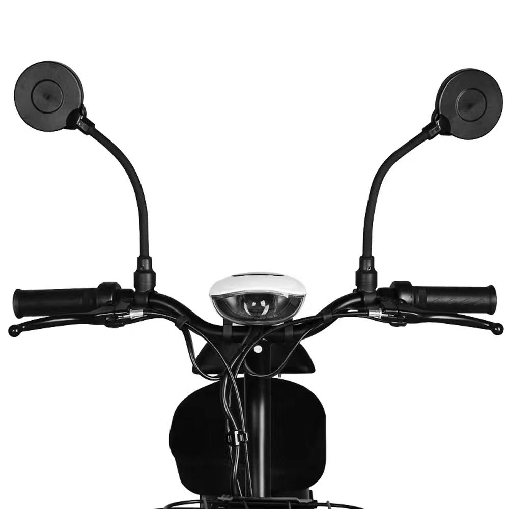 Gương cầu lồi với độ nét cao phù hợp với ghi đông nhỏ hơn 32mm, hoạt động tốt với xe đạp, xe máy và xe điện