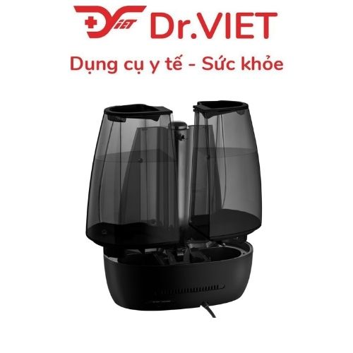 Máy tạo ẩm công nghệ siêu âm khử khuẩn nóng lạnh, cài đặt độ ẩm Hàng chính hãng Homedics 1449558