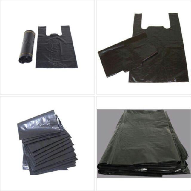 HCM TÚI XỐP Đen 2 QUAI đựng hàng PE = TÚI NILON 2 QUAI XÁCH - có đủ các Size