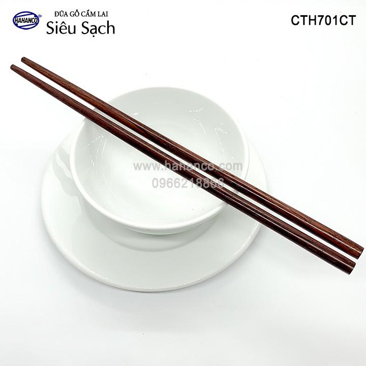 Đũa tròn gỗ Cẩm Lai Siêu sạch (10 đôi) CTH701CT - gỗ tự nhiên vân đẹp ️- An toàn khi sử dụng