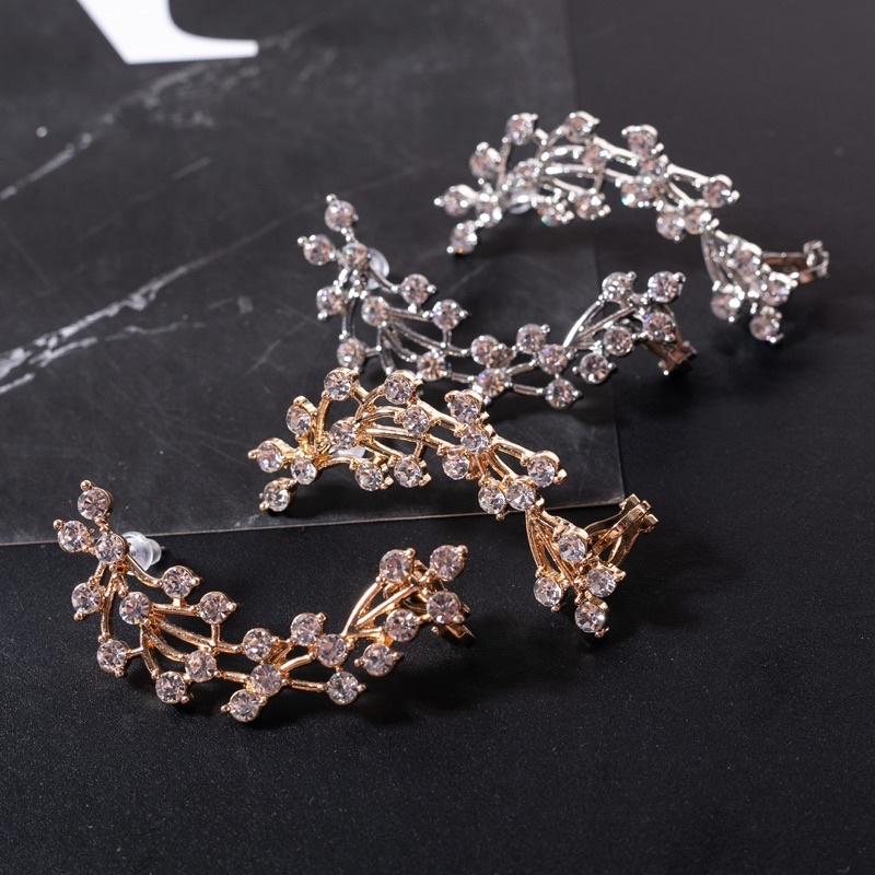 Hoa tai đính đá gài nhiều mẫu cá tính - Bông tai đá phong cách âu mỹ - Arora Boutique