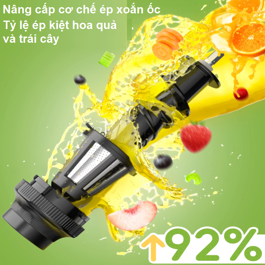 [BẢO HÀNH 12 THÁNG] Máy ép chậm trục ngang, Thương hiệu BIOLOMIX Mỹ - SJ-012, Công suất 180W - Hàng Nhập Khẩu, Chính Hãng