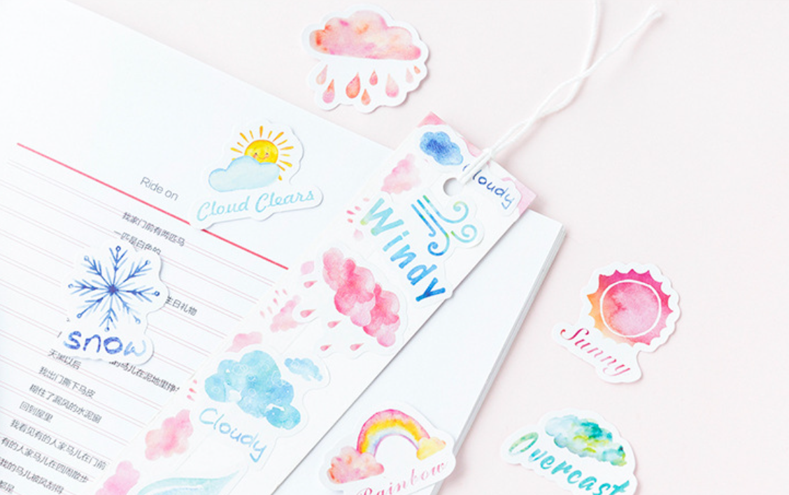 Sticker trang trí dán trang trí siêu xinh - Chất lượng cao siêu dính - Mẫu ngẫu nhiên