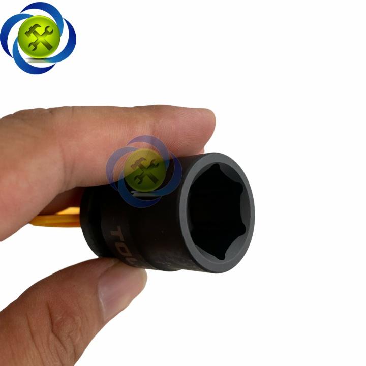 Tuýp 19mm 1/2 đen ngắn Tolsen 18219 loại 6 cạnh thép CR-MO