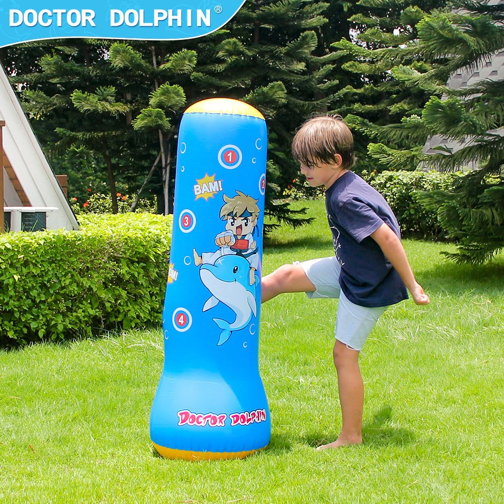 [Tặng kèm bơm] Đồ chơi Boxing bằng hơi, Đồ chơi vận động cho bé