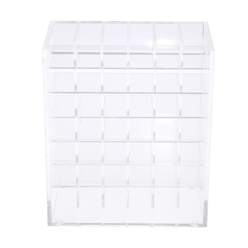 42 Grids Lip Gloss Makeup Cosmetics Lipstick Storage Display Stand Organizer