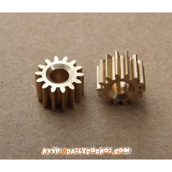 Bánh nhông đồng 14 răng lỗ trục 3.17mm dùng để nối trục động cơ