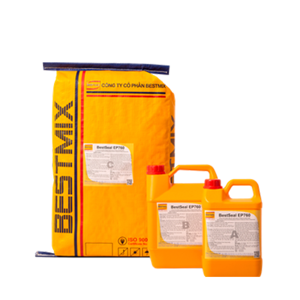 BestSeal EP760 - 1 bộ A-B-C 31kg - vữa tự san phẳng, gốc xi măng–epoxy cải tiến cường độ cao, ba thành phần