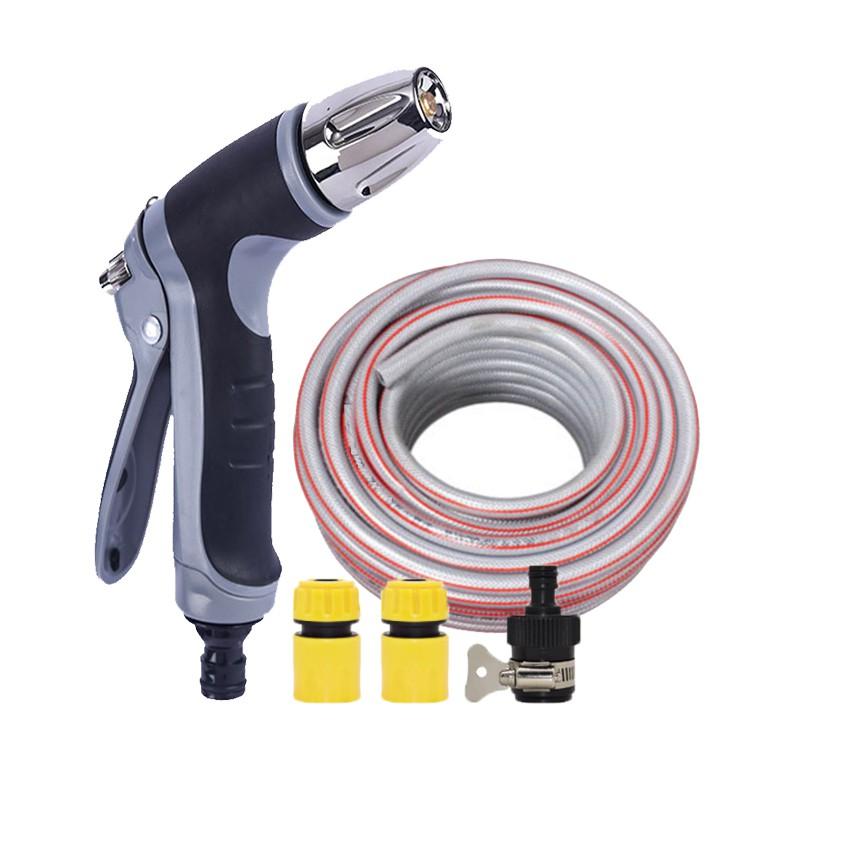 Bộ dây và vòi xịt rửa xe tưới cây tăng áp 3-5m  206817