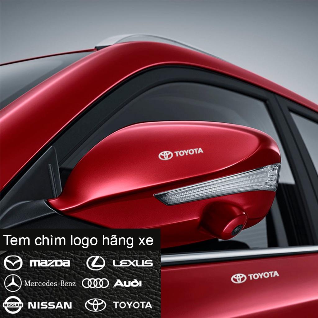 [MAZDA] Miếng decal dán trang trí xe ô tô đẹp, tem kim loại chìm in logo hãng xe Mazda 2, 3,6 Mazda Cx-5, Cx-8,BT50
