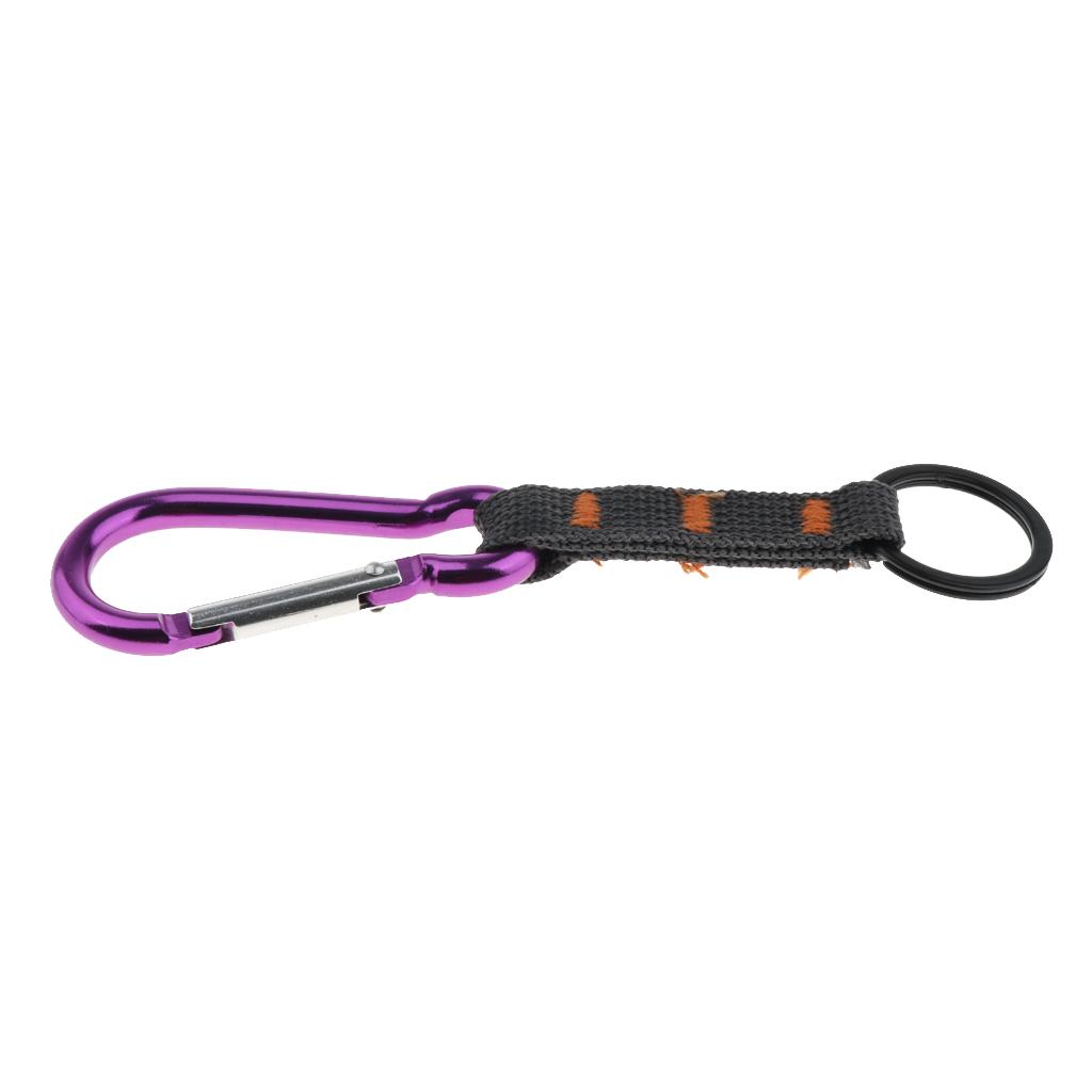 Hiking Backpack Travel Key Chain Metal Ring Carabiner Hook Buckle