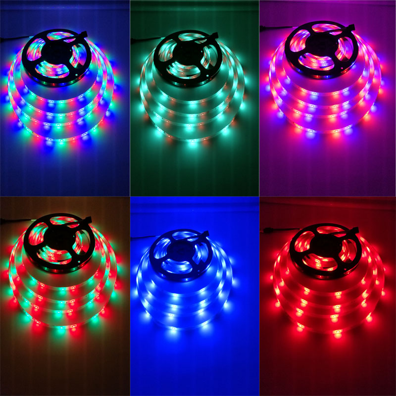 Dây Đèn LED Siêu Sáng 5050 RGB Chống Nước Quấn Cây Trang Trí Ngoài Trời