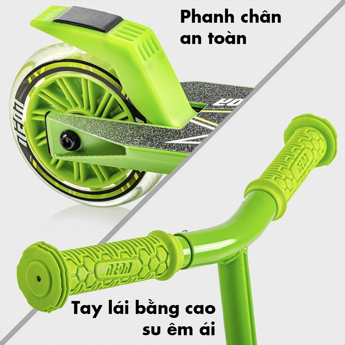 Xe Scooter Yvolution 2 Bánh Neon Vector Xanh Lá   NT05G2