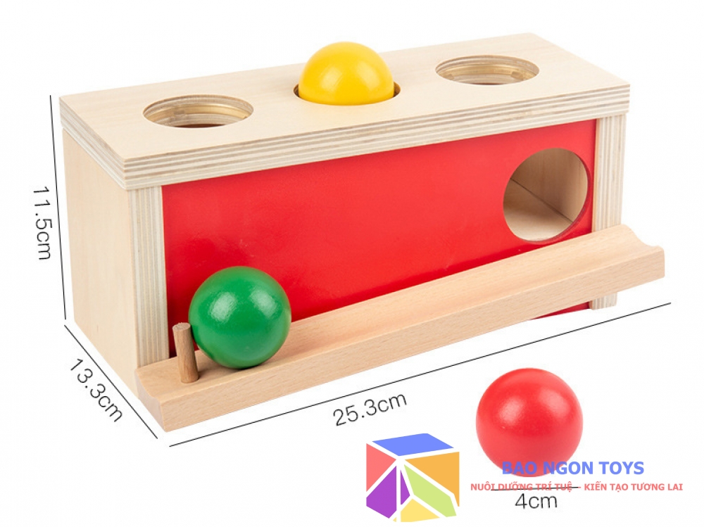 HỘP THẢ BÓNG MONTESSORI - BAO NGON TOYS - DG72