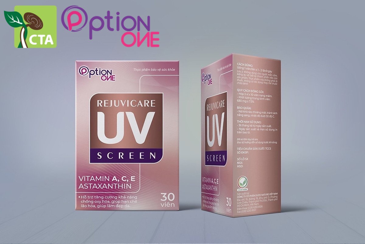 VIÊN UỐNG REJUVICARE UV SCREEN HỔ TRỢ CHỐNG NẮNG, CHỐNG LÃO HÓA DA