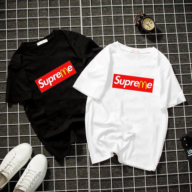 Áo thun unisex supre form rộng vải dày mịn 2019T955