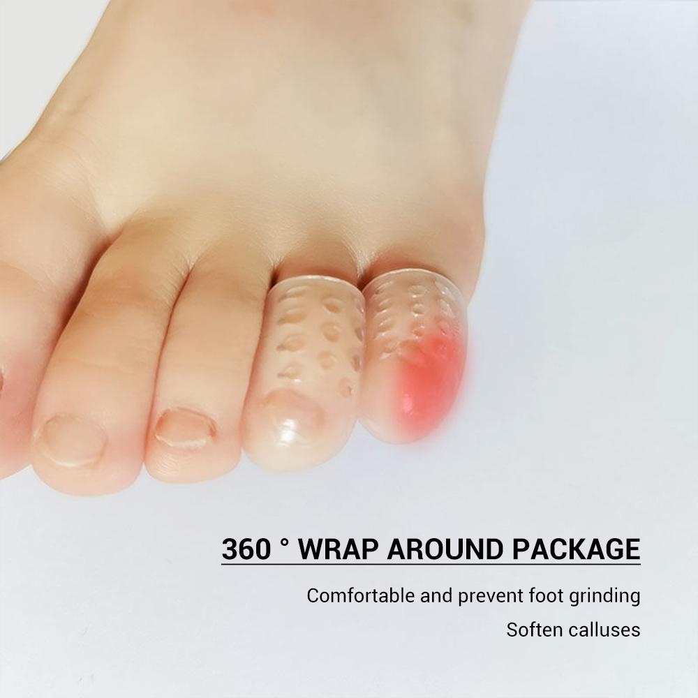 10/20 Chiếc Silicone Mũi Mũ Chống Ma Sát Thoáng Khí Bảo Vệ Ngón Chân Ngăn Ngừa Phồng Mũi Mũ Bao Da Bảo Vệ chăm Sóc Ngón Chân Corrector Color: 20pcs