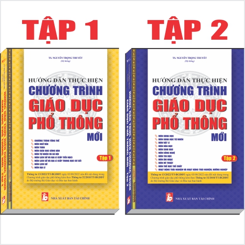 Bộ 3 cuốn sách HƯỚNG DẪN THỰC HIỆN CHƯƠNG TRÌNH GIÁO DỤC PHỔ THÔNG MỚI