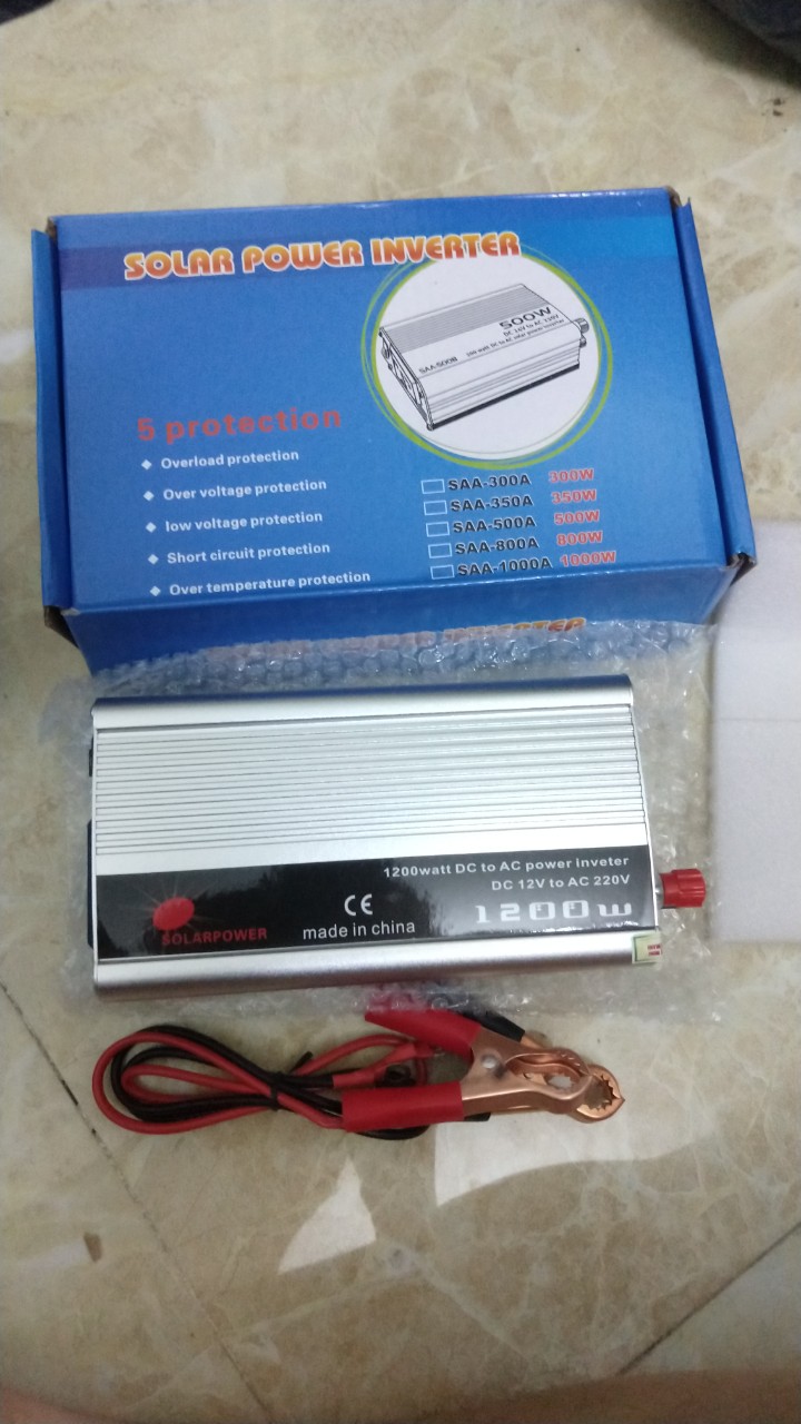 Bộ đổi điện 12v thành 220v 1200W