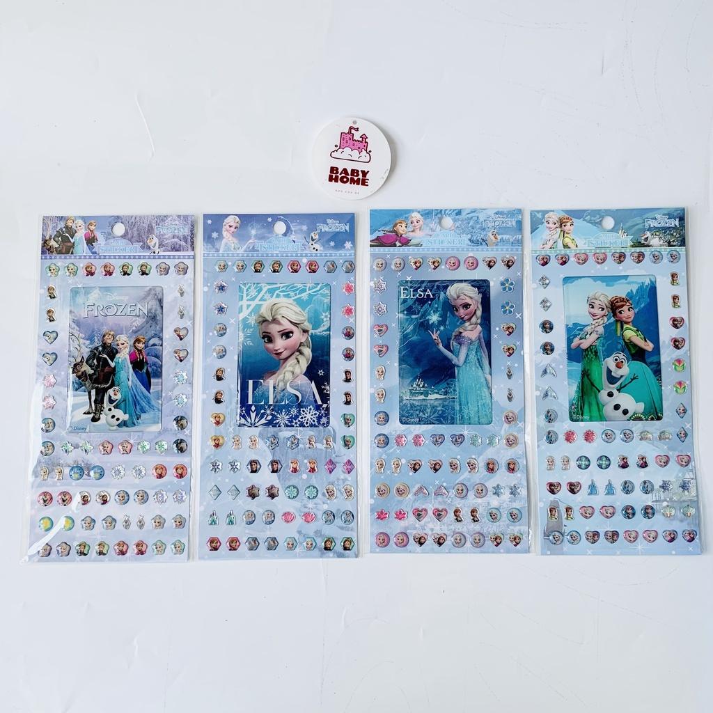 Sticker 3D ELSA Nữ hoàng băng giá hình dán trang trí nổi cho bé