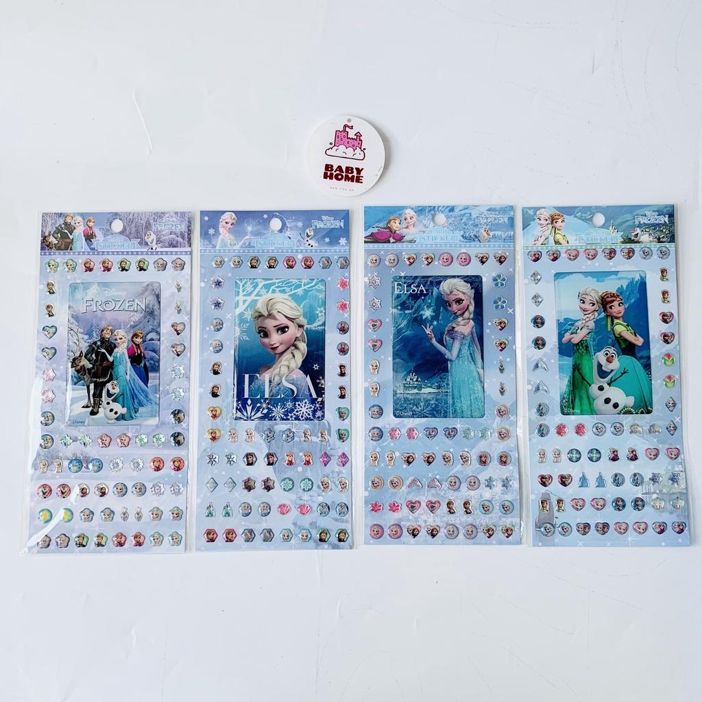 Sticker 3D ELSA Nữ hoàng băng giá hình dán trang trí nổi cho bé