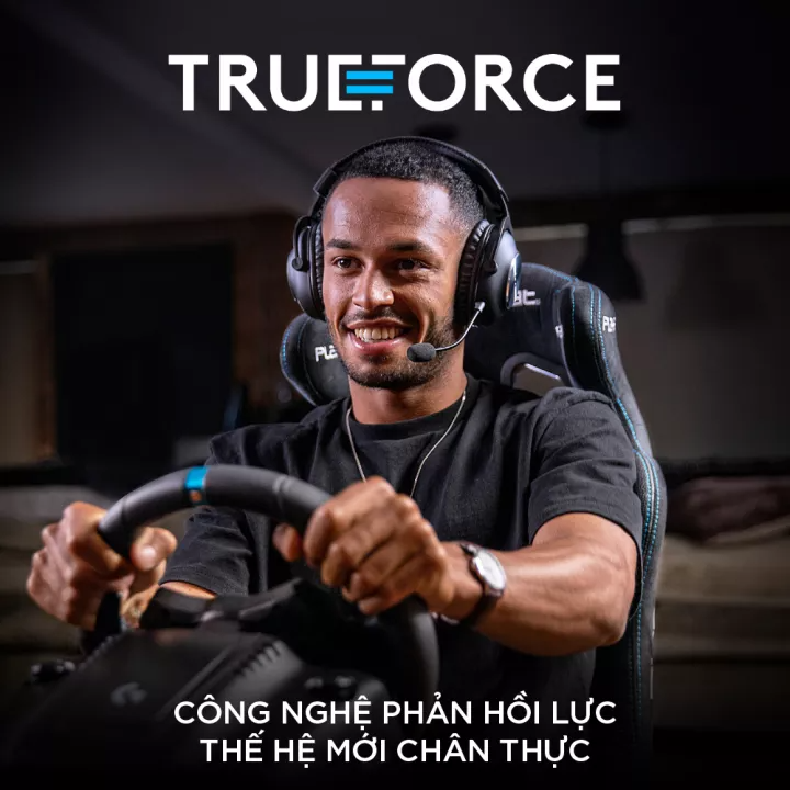 Bộ vô lăng &amp; bàn đạp Logitech G923 - Phản hồi lực TRUEFORCE tương thích PS5, PS4, PC, Mac - Hàng Chính Hãng