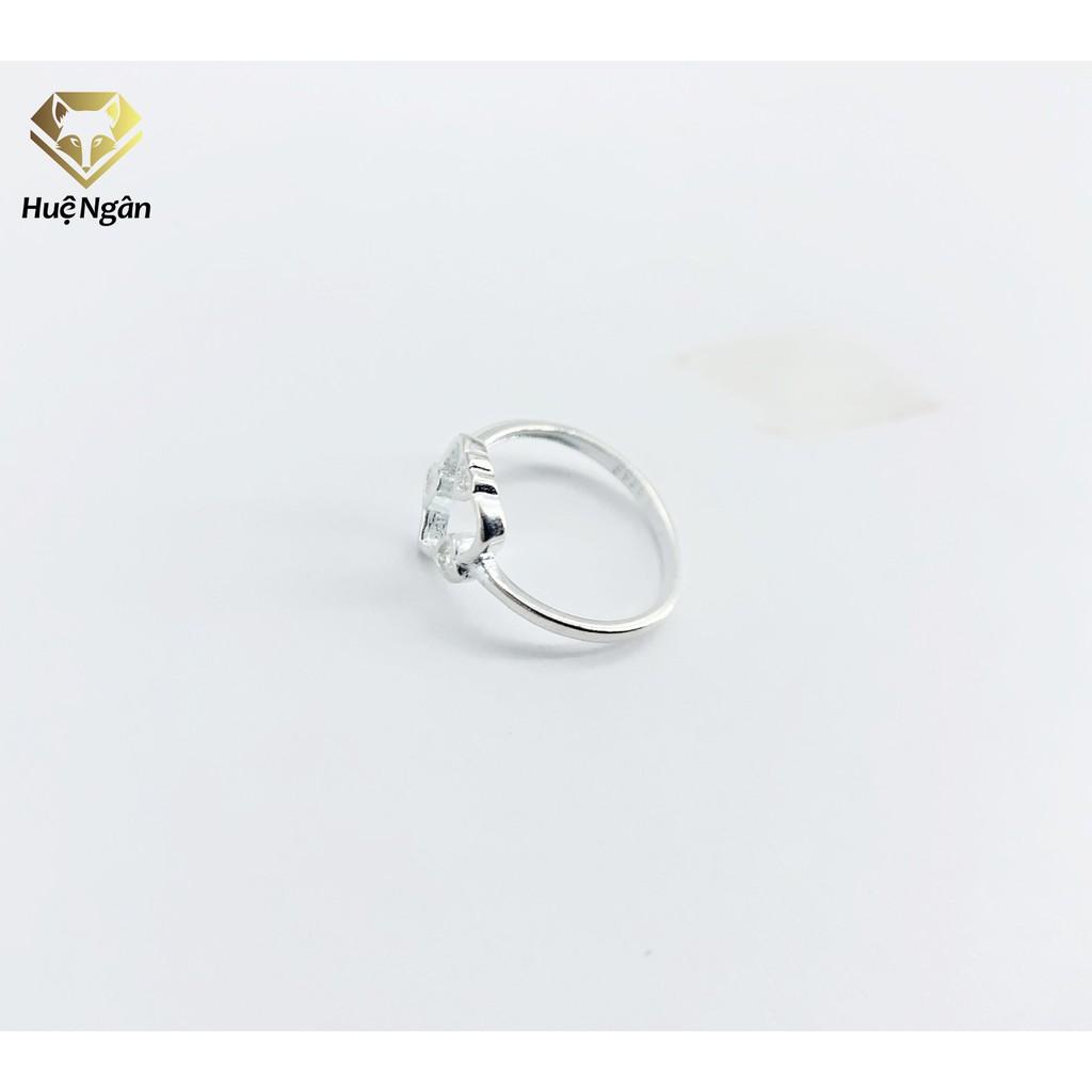Nhẫn bạc Ý 925 Huệ Ngân - Tim Xinh RYR140074